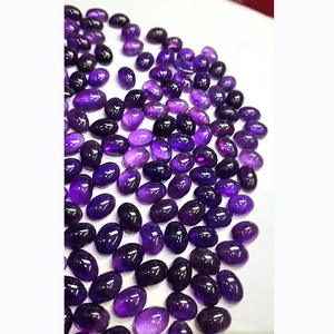 240 piezas de amatista natural 14x10mm cabujón ovalado 1660 CT lote Iroc ventas piedras preciosas sueltas - Product Image 3