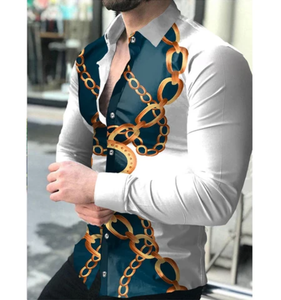 Chemise pour homme à manches longues et à séchage rapide Chemises pour homme de grande taille Meilleures ventes Chemises décontractées boutonnées et respirantes pour homme - Product Image 4