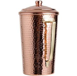 Most Demanding Copper Jug Rose Gold Antique Design Solid Quality Big Size Metal Pure Copper Jug for <b>Drinking</b> <b>Water</b> Top Design - Product Image 2