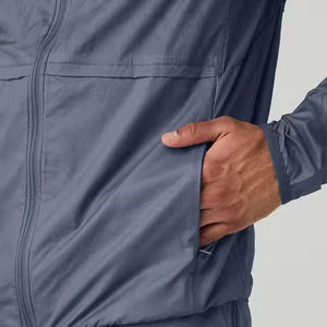 Ensemble court 2 pièces coupe-vent coupe-vent personnalisé pour hommes nouveau costume coupe-vent élégant de sport couleur bloc fermeture éclair - Product Image 5