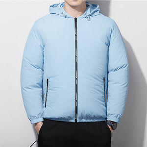 Abrigos de nailon cortavientos a la moda con logotipo personalizado chaquetas de colores personalizadas de primavera chaqueta impermeable con cremallera para hombre - Product Image 2