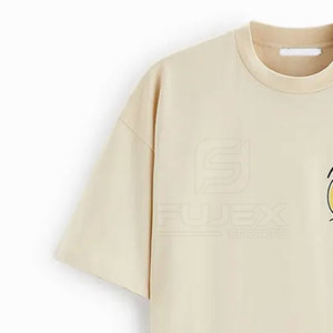 T-shirt ample à séchage rapide pour hommes Dernière conception Impression numérique Épaule tombante Couleur unie Manches courtes Matériau tricoté durable - Product Image 6