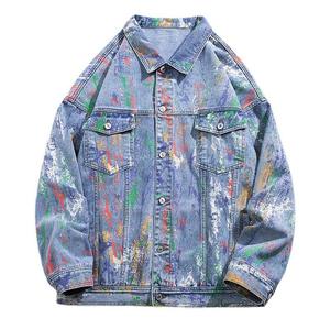 New Style Men's Large Size <b>Denim</b> <b>Jacket</b> Casual Style Personality Fashion <b>Denim</b> <b>Jackets</b> - Product Image 1