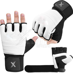 Guantes de MMA de Cuero Duraderos para Entrenamiento de Artes Marciales y Boxeo, Diseño Transpirable Antideslizante para Ejercicios de Fuerza y Uso Diario - Product Image 4