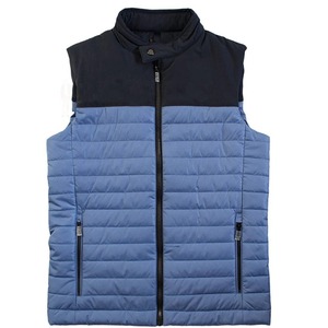 Chaqueta sin mangas acolchada impermeable a prueba de viento para hombre, ropa deportiva para exteriores, chaleco informal para hombre y mujer con forro y logotipo - Product Image 1