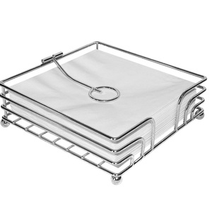 Stainless Steel Latest Napkin <b>Stand</b> Bulk Supplier Best for Hotels High Shinning Nickel <b>Plate</b> Classy Table Display Tissue <b>Holder</b> - Product Image 1