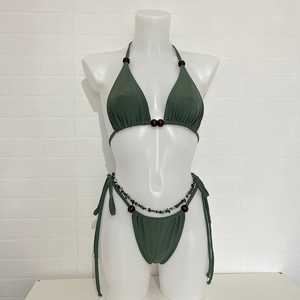 Robe de plage sexy une pièce avec diamants 100% polyester Thème marin audacieux Logo frontal Prêt à porter - Product Image 5