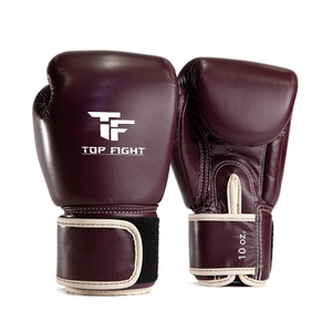 Dernier modèle de gants de boxe professionnels de compétition, 100% cuir de vachette, avec fermeture à lacets. - Product Image 3