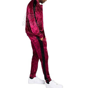 Vente en gros Survêtements en velours légers de qualité supérieure pour hommes Hiver Décontracté Solide Séchage rapide Écologique Respirant - Product Image 6