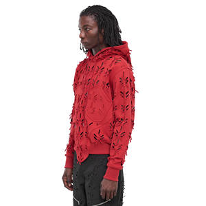 Suelto Casual manga larga con capucha pulóver personalidad Streetwear sudaderas 100% algodón hombres personalizado impreso Sudadera con capucha - Product Image 2