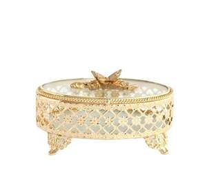 กล่องเครื่องประดับโลหะสำหรับตกแต่งบ้านและเป็นของขวัญดีไซน์หรูหรา - Product Image 3