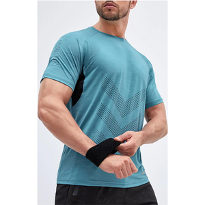 2023 Top Trending Custom Made <b>Men's</b> T-<b>Shirt</b> High Quality 100% Cotton New Style with <b>Leopard</b> Pattern on Denim Fabric - Product Image 1