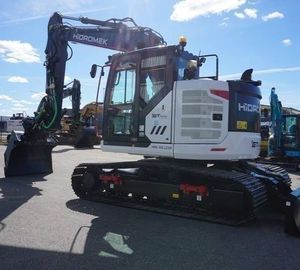 รถขุดไฮโดรมีค HMK 145 LC SR แบบตีนตะขาบขนาดกะทัดรัด พร้อมปั๊มเกียร์อีซูซุประสิทธิภาพสูง และปั๊มไฮดรอลิกคาวาซากิสำหรับงานหนัก ขายส่ง - Product Image 1