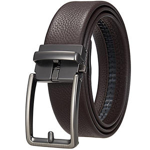 Ceinture en cuir véritable de vache de qualité supérieure pour homme, classique, décontractée, longueur réglable, boucle en acier, écologique, durable, lourde - Product Image 1