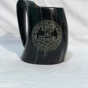 Driven Norse hecho a mano cuerno de búfalo vikingo taza de cuerno para beber nuevo diseño para cerveza y café taza de cuerno para beber Natural - Product Image 6