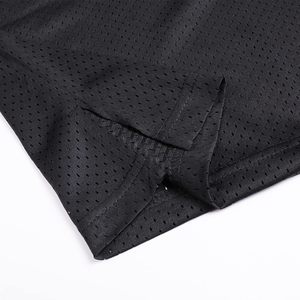 Blanc Hommes Basketball Jersey Mesh Formation Pratique Athlétique Sports Chemises Équipe Uniformes Fans Tenues Tops 100% Polyester - Product Image 5