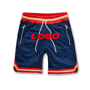 Short de basket-ball en maille de sport ample d'été personnalisé Short pour homme Short en maille de basket-ball imprimé de mode décontractée - Product Image 2