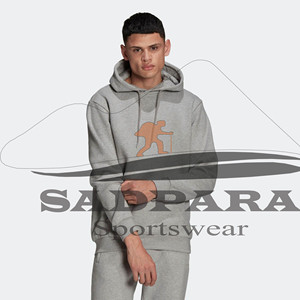 Sweats à capuche délavés vierges pour hommes lourds Logo personnalisé 100% sweats en coton éponge français surdimensionné unisexe Streetwear Hoodies - Product Image 4