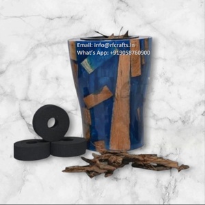 Brûleur Bakhoor en résine époxy personnalisé avec bois unique Medhkan Mubkhara Dukhoon Oud Holder Parfum parfait pour le Ramadan d'Inde - Product Image 2