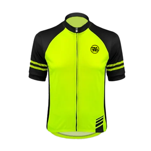 Maillot de cyclisme homme haute visibilité spandex/polyester chemise en maille séchage rapide sécurité demi-manches Sports de plein air coupe-vent - Product Image 4