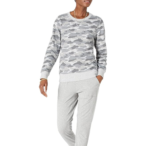 เสื้อสเวตเตอร์คอกลมของผู้หญิงผ้าฝ้าย100% หนา100% โลโก้ตามสั่ง - Product Image 4