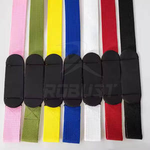 Sangles de musculation légères et réglables en néoprène avec logo personnalisé, écologiques, pour la musculation en salle de sport, la musculation et l'entraînement de force - Product Image 4