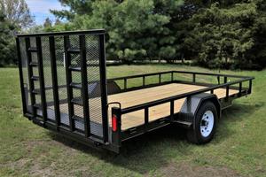 Nuote Offre Spéciale Euro Style Fer Tracteur Hydraulique Heavy Duty Ferme Remorque avec <5000kg Max Charge Utile Arrière et Côté Basculement - Product Image 4