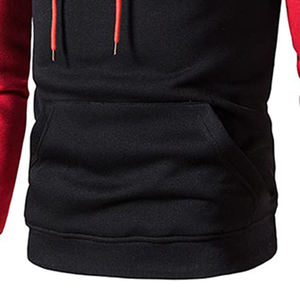 Survêtement d'hiver grande taille pour hommes High Street Style à manches longues Active Wear Sweat à capuche respirant thermique solide motif grande taille - Product Image 6