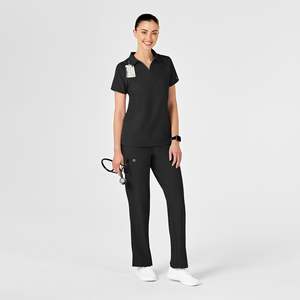 Ensembles d'uniformes médicaux de gommage d'hôpital unisexe logo personnalisé costumes de gommage d'allaitement pantalon de survêtement en gros coton polyester 2025 - Product Image 3