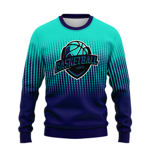 Custom <b>Crewneck</b> Sweatshirts for Men Long Sleeve Thick Fleece <b>Sweaters</b>, Single Color - Product Image 1