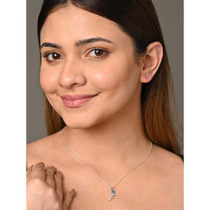 NOVAMART Fine Buy Premium 925 Sterling <b>Silver</b> Pendants for Women Girls Animal Shape <b>Box</b> <b>Chain</b> Rose Gold Zircon Emerald Cut Pearl - Product Image 5