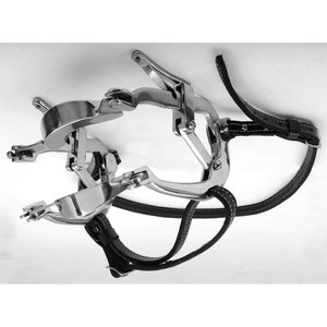 Espéculo Dental Millenium, mordaza profesional para boca de caballo, marco de acero inoxidable resistente, pantalones de cuero duraderos ajustables - Product Image 3