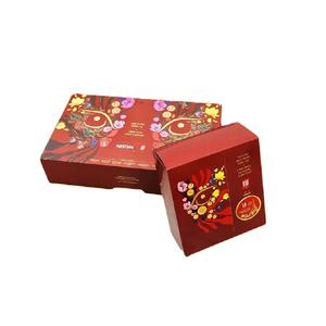 Cajas de cartón de tamaño 30*25*8 autoerectables personalizadas, acabado mate, laminación brillante, ventaja UV, forma de imán, embalaje, pasteles, comida - Product Image 1