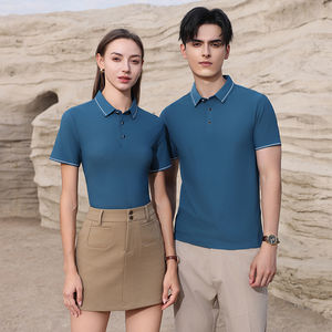 เสื้อโปโลผู้ชายแขนสั้นออกแบบเองแบรนด์โรงงานคุณภาพสูงฤดูร้อน - Product Image 5