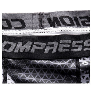 Mezcla de mallas al por mayor barato de buena calidad de entrenamiento nuevo personalizado 92 poliéster 8 Spandex hombres sublimación pantalones verano brillo OEM corte - Product Image 3