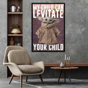 Impresión Digital del Póster de The Mandalorian, Yoda, Baby Yoda, Grogu, Lienzo para Decoración del Hogar - Product Image 2