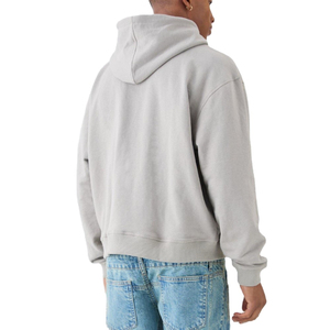 Sudadera con capucha Boxy Fit para hombre de 100% algodón personalizada, jersey de calle de gran tamaño con patrón 3D, suministro ODM en blanco para la fabricación - Product Image 1