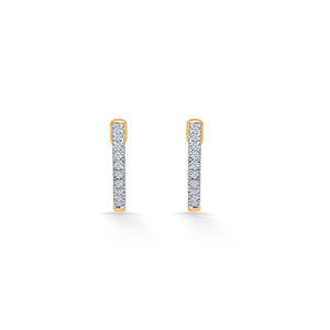 Ensemble de boucles d'oreilles créoles et huggies plaquées or avec perles géométriques pour femme – Cadeau tendance pour fête et mariage - Product Image 1