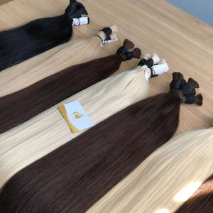 Venta caliente 100% Extensiones de cabello Remy vietnamita crudo Cutícula alineada Fábrica Precio al por mayor Rubio a granel - Product Image 1