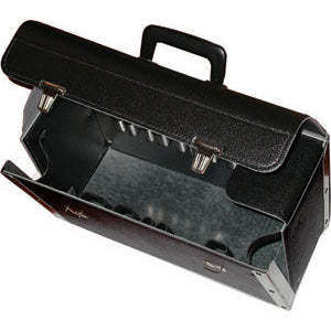 2077gd 5 Briefcase-Style Leather and Oxford <b>Tool</b> Bag Portable Garden <b>Tool</b> <b>Storage</b> with Reinforced Edges and Durable Features - Product Image 1