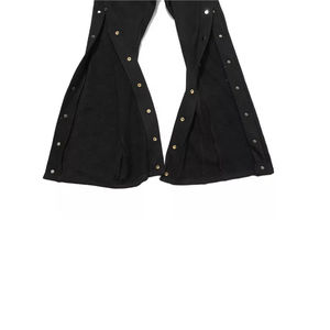 2026 Custom High Quality Casual Streetwear Canvas Side Button <b>Jogger</b> Sweatpants Regular Fit for <b>Men</b> - Product Image 3