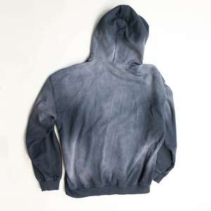 Sudadera con Capucha Estilo Vintage Personalizada, Lavada al Ácido, Secada al Sol, Decolorada por el Sol, Sudadera Extra Grande con Cierre, Gris, Decolorada por el Sol, Lavada al Ácido - Product Image 6