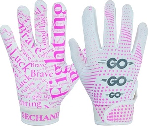 Gants de Football pour jeunes pour adolescents Gants récepteurs respirants antidérapants pour la formation scolaire Enfants Impression en silicone personnalisée - Product Image 3