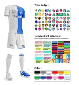 LUSON Custom Jersey Quality Thai Soccer Wear Set Football Team Wear Quick Dry Shirt Men Custom Soccer Jersey