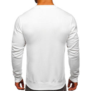 Sweat-shirts à capuche pour hommes de haute qualité, coupe ample, en coton uni, col rond, épaules tombantes, sweat-shirt court pour hommes - Product Image 3