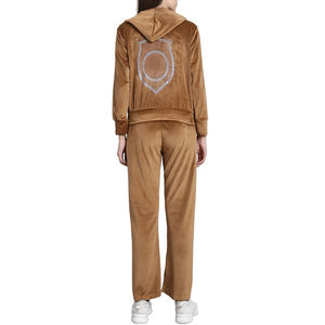 Conjunto Deportivo de Terciopelo para Mujer, Precio de Fábrica, Sudadera con Capucha y Cremallera con Bolsillos y Pantalones a Juego, Conjuntos Deportivos con Capucha y Cremallera Completa - Product Image 2