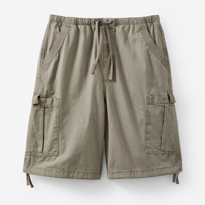 Pantaloncini Cargo Ultra larghi da uomo 100% cotone Oversize paracadute Cargo <span class=keywords><strong>Bermuda</strong></span> Shorts Streetwear pantaloni <span class=keywords><strong>corti</strong></span> larghi produttore - Product Image 2