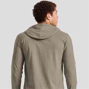 Moda Henley camiseta Algodón elástico material liso y opciones impresas disponibles ideal para gimnasio casual streetwear - Product Image 2