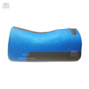 Almohadilla de sillín de lana de fieltro sintético occidental al por mayor con cuero para equipo de equitación con logotipo personalizado - Product Image 5