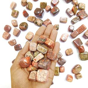 หินอัญมณี unakite ขัดเงาด้วยมือ-สมดุลทางอารมณ์และจักระหัวใจคริสตัลแบบไม่สั่นไหวมีพลังงานบวกและการต่อลงดิน - Product Image 6